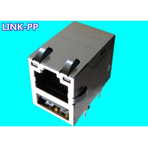 Wholesale STAJ-180S-1x40-DA1-B0 RJ45 USB Connector LPJU3101AHNL With 10 / 100Base-T LEDs from china suppliers
