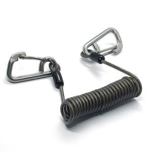 Popular Coil Spring Lanyard With Safety Retractable Warriors Lanyards