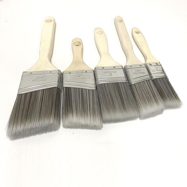 Quality Flat Shape Paint Brush Tool Oblique Brush 5-piece Set for sale
