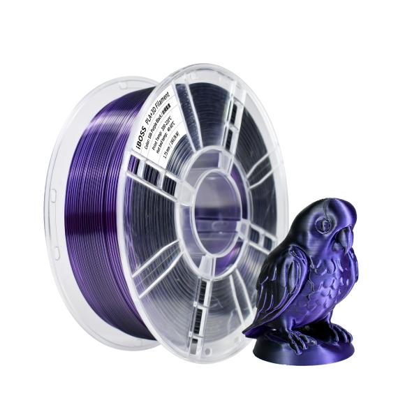 3D Printer Filament PLA Pro Toughness Enhanced Silk Dual Color Purple Black