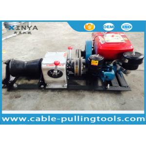 Power Construction Cable Winch Puller With Water Cooled Diesel Engine