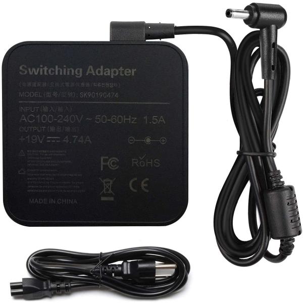 Black 90W Asus Laptop AC Adapter Charger 19v 4.74 A For Q524 Q524U Q524UQ Q534
