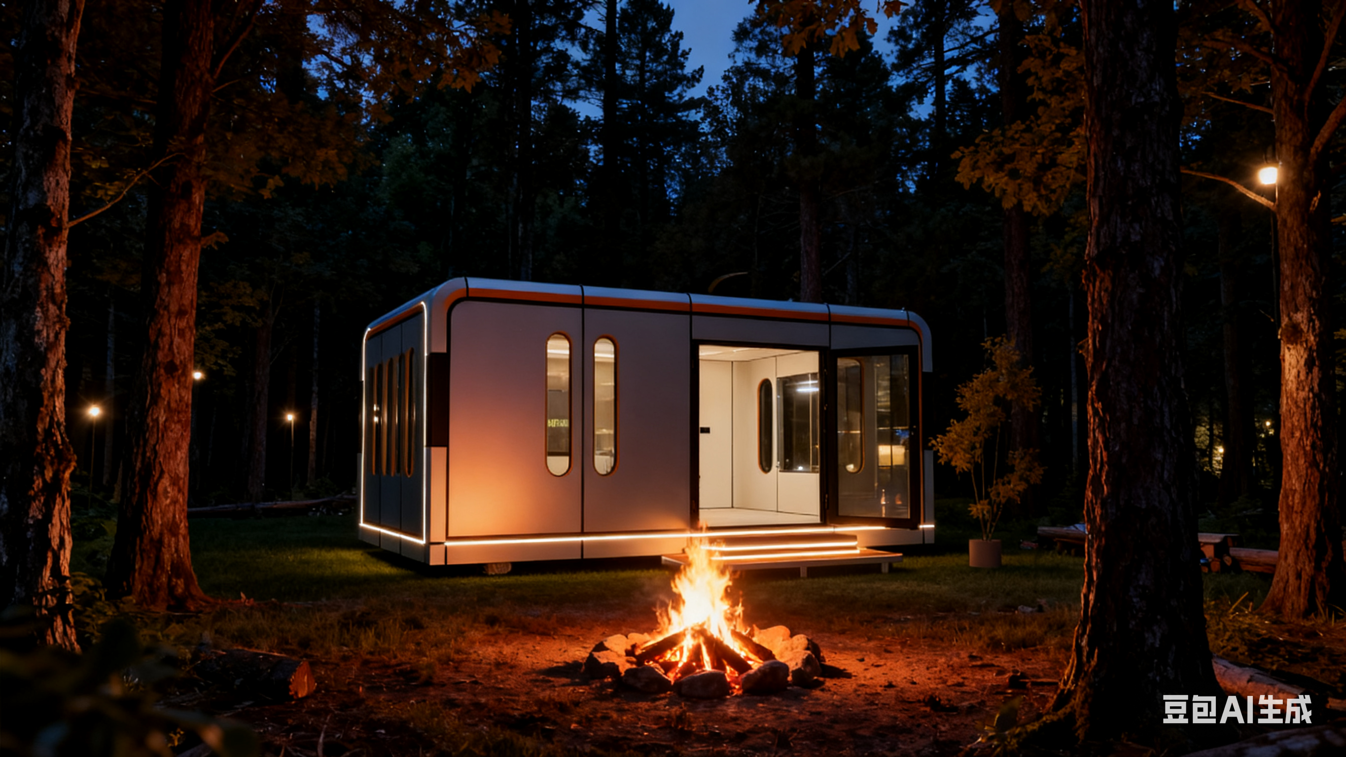 China Folding Sliding Apple Cabin with 1 Living Room + 1 Bathroom and Concealed National Standard Water Supply & Drainage Pipes on sale