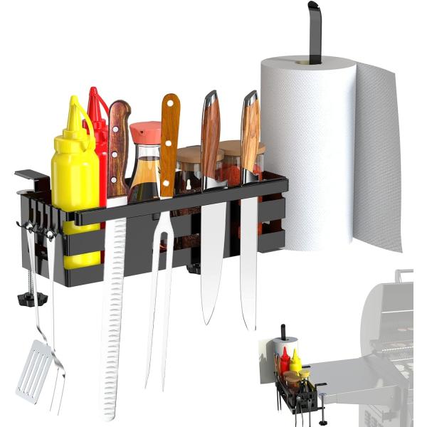 Quality Griddle Caddy for Blackstone Griddle Accessories With Paper Towel Holder & Knife Rack for Blackstone Accessories Griddle 28"/36" for sale