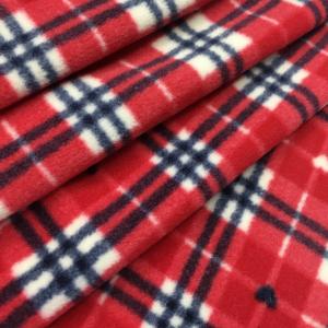 220gsm Patterned Polar Fleece Fabric 150D 288F 58'' 60''