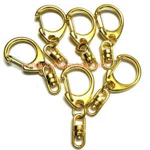 jiayang rainbow color snap hooks flat key ring and keyring split with chains