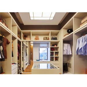 U Shaped Closet Organizers With Soft Close Drawers , modern walk in wardrobe