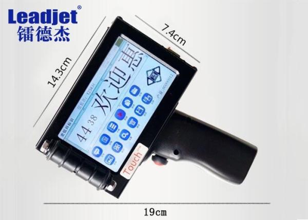 Quality S100C Handheld Batch Number Printer , Inkjet Date Coder Machine With Removable Battery for sale