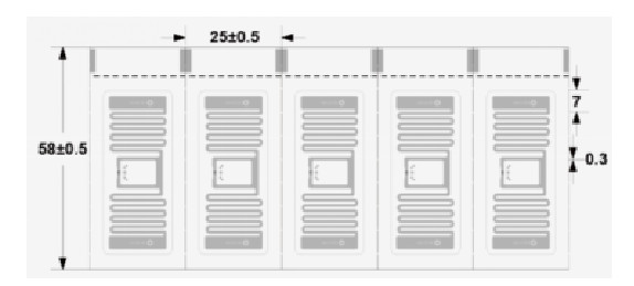 Pre Printed Garment RFID Care Label Fabric Woven Polyester 8 , RFID UHF