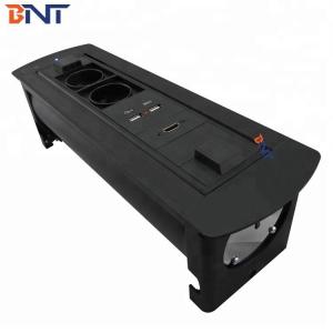 USB / RJ45 / VGA Rotating Power Socket Tabletop Interconnect Box