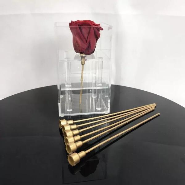 Reasonable Price Plastic rose stem artificial flower stem use to make preserved