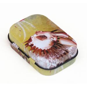 Customer hinged lid Rectangular Tin Box Gift Chocolate / Biscuit Cookie Candy