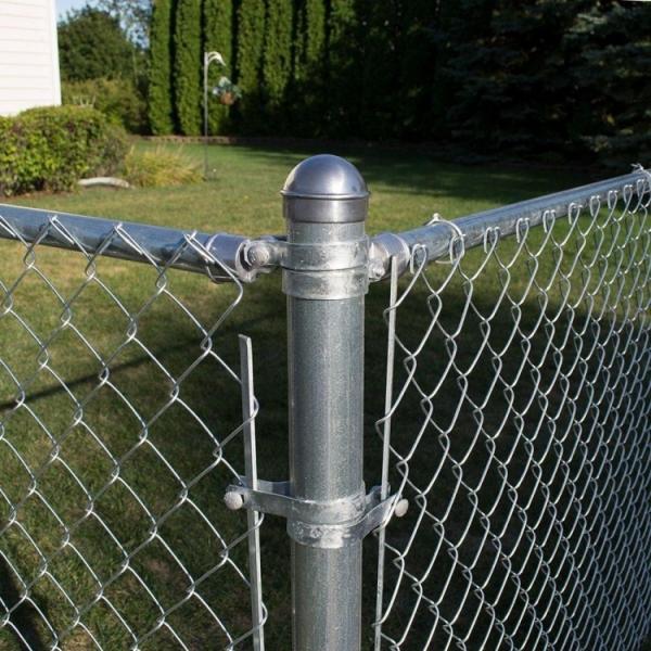 Green Vinyl Coated Chain Link Security Fence Excellent Rust Resistance