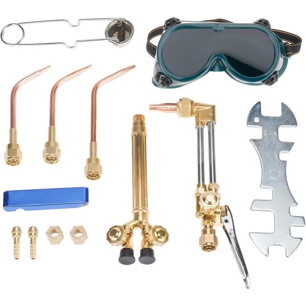Quality Versatile Welding and Cutting Oxygen Acetylene Gas Torch Kit with Cutting Nozzle for sale