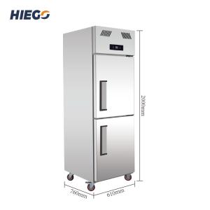 Commercial Double Door Upright Freezer R134a Vertical Display Chiller