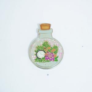 Wholesale Stamped Silver Plating Custom Soft Enamel Pins Bottle Shape With Epoxy Dome from china suppliers