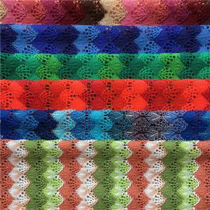European and American garment knitted polyester jacquard mesh fabric polyester