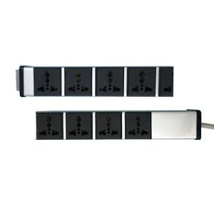 Multifunction 11 Jack International Universal Outlet Power Strip , IEC320 Plug