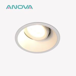 Wholesale Commercial Adjustable Anti-Glare GU10 Recessed Spotlight Downlight Frame from china suppliers