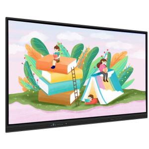 Interactive Flat Panel With Android WIN 10 System 20 Touch Points Wireless Share