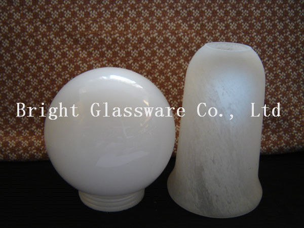 Frosted round glass lamp shade supply wholesale