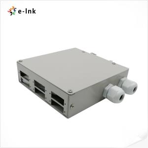 6-Port DIN-Rail Mount Fiber Optic Splice Enclosure