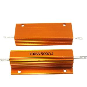 High Quality Golden 25W 100W 500R Aluminum Housed Braking Power Wirewound
