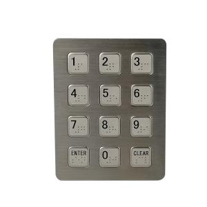 Buy cheap 12 key numeric keypad matrix keypad vending machine keypadswith flat key buttons from wholesalers