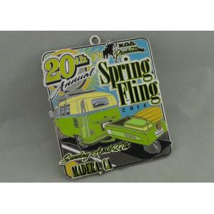 Synthetic Enamel Custom Medal Silver Plating For Spring Fling 2014
