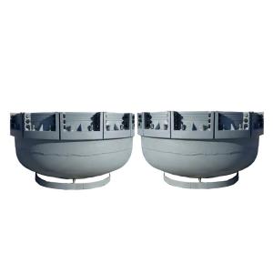 China DN 1600 Plastic Pipe End Caps With A-Type Structure Fixture For Internal Hydrostatic Testing on sale