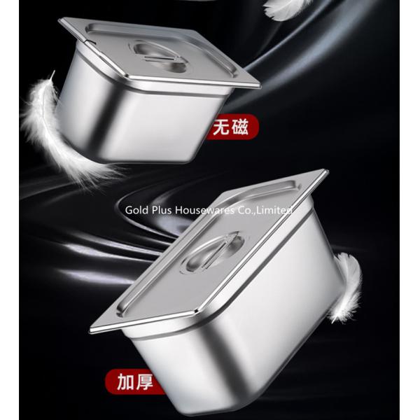 Electrolyte Surface Buffet Food Container 1/2 Deep Restaurant Stainless Steel Food Warmer