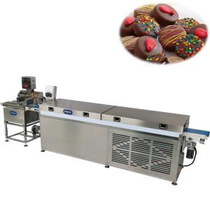 Wholesale CE Approved Small Chocolate Enrober Manufacturer Enrobing dry fruit Machine from china suppliers
