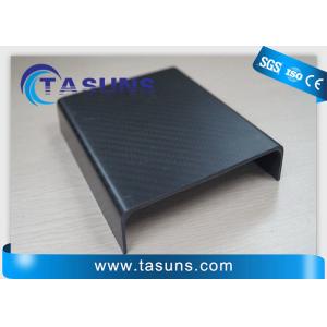 China Glossy Carbon Fiber Profile 1.5mm Carbon Fibre U Channel For Equipment Parts on sale