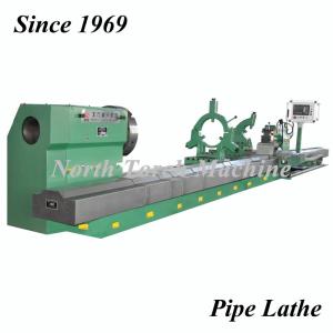 Durable Pipe Threading Lathe , Cnc Metal Lathe Intelligent Control System