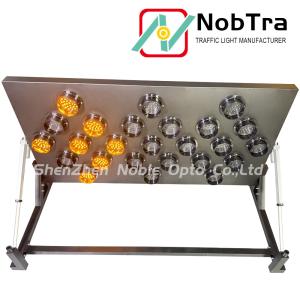Road Maintenance Iron LED Arrow Board With Car Control Operation