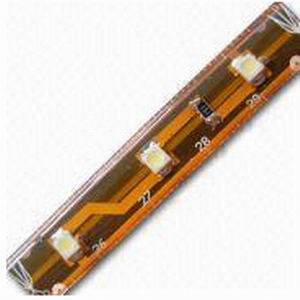 With waterproof glue, 3M dual adhesive tape, 50cm 15 SMD blue flexible led strip