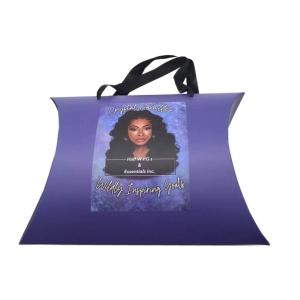 Wholesale Custom Logo Wave Hair Gift Box Pillow Packaging Boxes With Handle from china suppliers