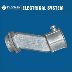 1" Zinc EMT Conduit Fittings Offset Connector Set Screw EMT Conduit To Box Type