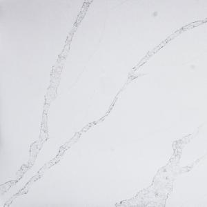 White Engineered Quartz Countertops 2cm Thickness Quartzite Slabs