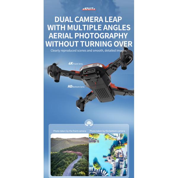 4K Dual Camera Mini Rc Drone WIFI FPV 2.4ghz Foldable Outdoor Rc Helicopter