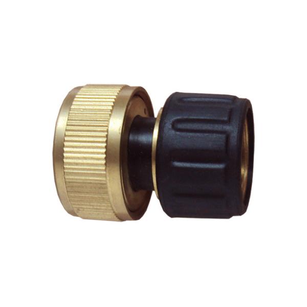Quality Durable Brass Click Quick Hose Coupling with Black Rubber Protective Cover and No-return Stopper for sale