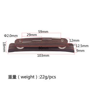 Traditional 4 String Electric Mandolin Bridge Banjo Rosewood Upper Bottom Bridge