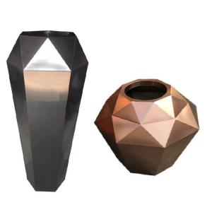 Wholesale Support custom metallic irregular flower pot planters from china suppliers