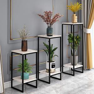 Ulti Layer 800mm Height 40mm Width Flower Display Rack Golden Iron uUed Grocery