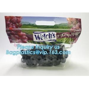 packing bag slider storage bags with white block, Perforated Standup Bags for