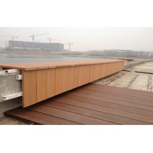 Wholesale Polishing Engineered WPC Decking Flooring , Waterproof WPC Railing Construction from china suppliers