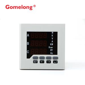 Size 72*72 3 Phase Current Voltage Frequency AC Power Electronic Meter LED Power