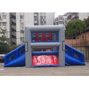 Outdoor Hit And Run Adults Balance Inflatable Obstacle Course With Slides from