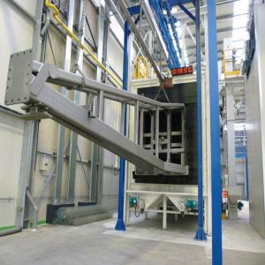 Hanging Chain Shot Blasting Machine For Lpg Cleaning