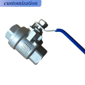 Normal Temperature SS304/SS316 Stainless Steel Threaded 2PC Two Piece Ball Valve